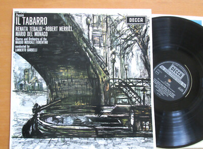 SXL 6122 Puccini Il Tabarro Tebaldi Del Monaco EXCELLENT Decca N/B Stereo