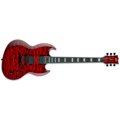 ESP LTD Viper-1000 QM Tiger Eye Sunburst Electric Guitar + Free Gig Bag Viper