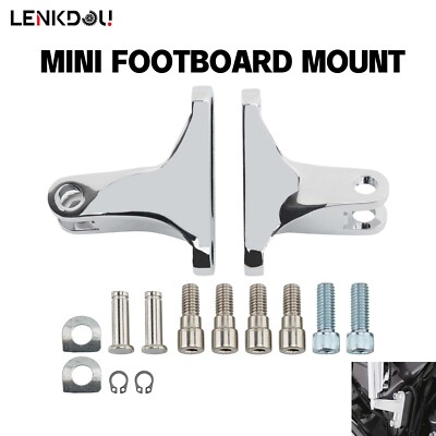 2 Passenger Footpeg Mini Mount Bracket For Harley Touring Road King 1993-up