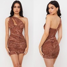 House of CB Clementine Swirl Print Mini Dress Size XS