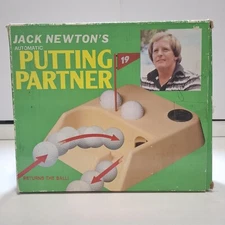 Vintage Jack Newton's Automatic Putting Partner in Original Box W 19th Hole Flag