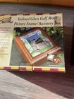 Stained Glass Golf Motif wood accessory box jewelry  picture photo frame lined — photo 9