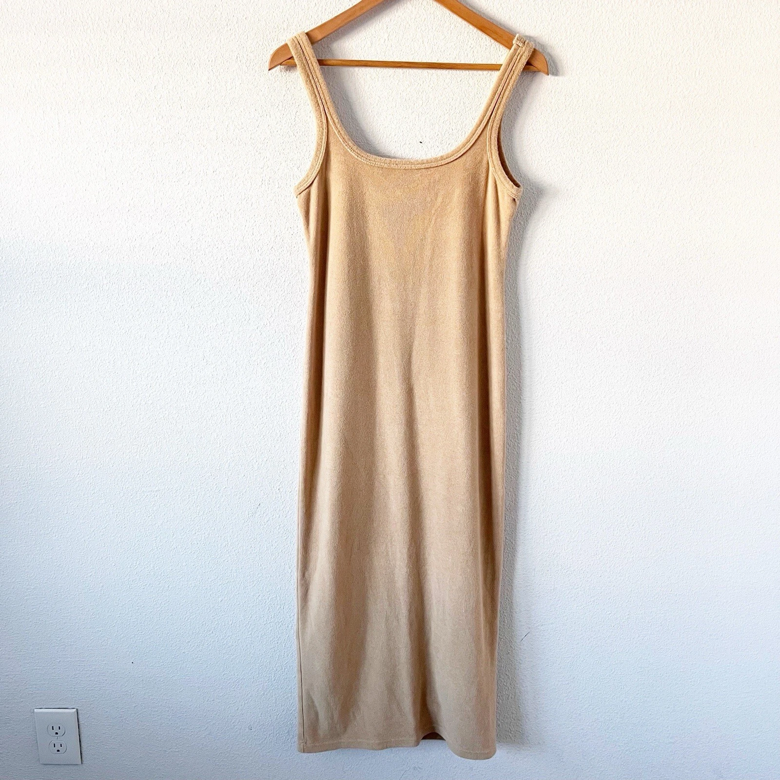 PALM ANGELS Abito midi Araminta James Terry Vacay colore marrone taglia M