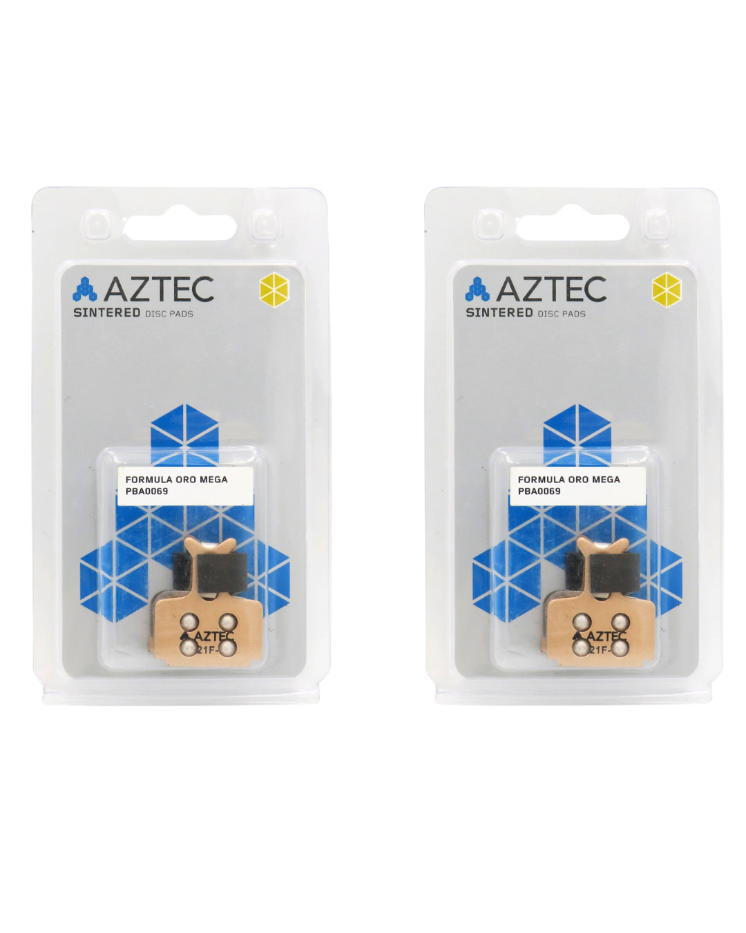 Aztec Disc Brake Pads Sintered PBA0069 Formula Oro Mega 2 Pack-H