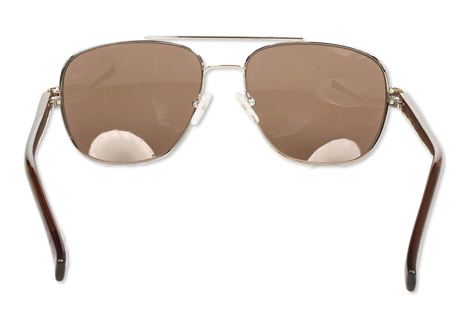 Calvin Klein Men's Sunglasses Gold/Brown Metal Sunglasses - Image 4 of 4