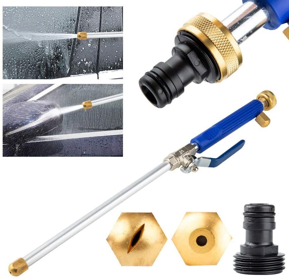 2 in 1 Hydro Jet Water Spray Gun High Pressure Power Washer Nozzle Wand Cleaner