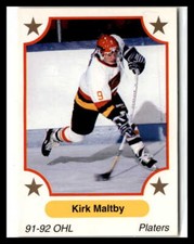 1991-92 7th Inning Sketch OHL #278 Kirk Maltby Owen Sound Platers