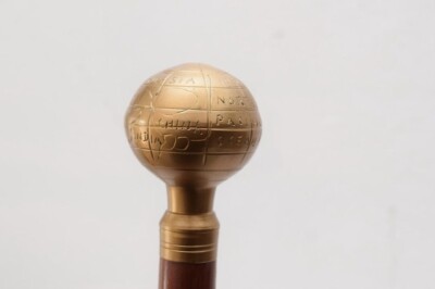 Horse Walking Stick Wooden and Brass Walking Stick Gift for Grandfather Father