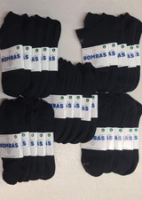 Bombas Black Socks Size XL Ankle 25 Pairs NEW
