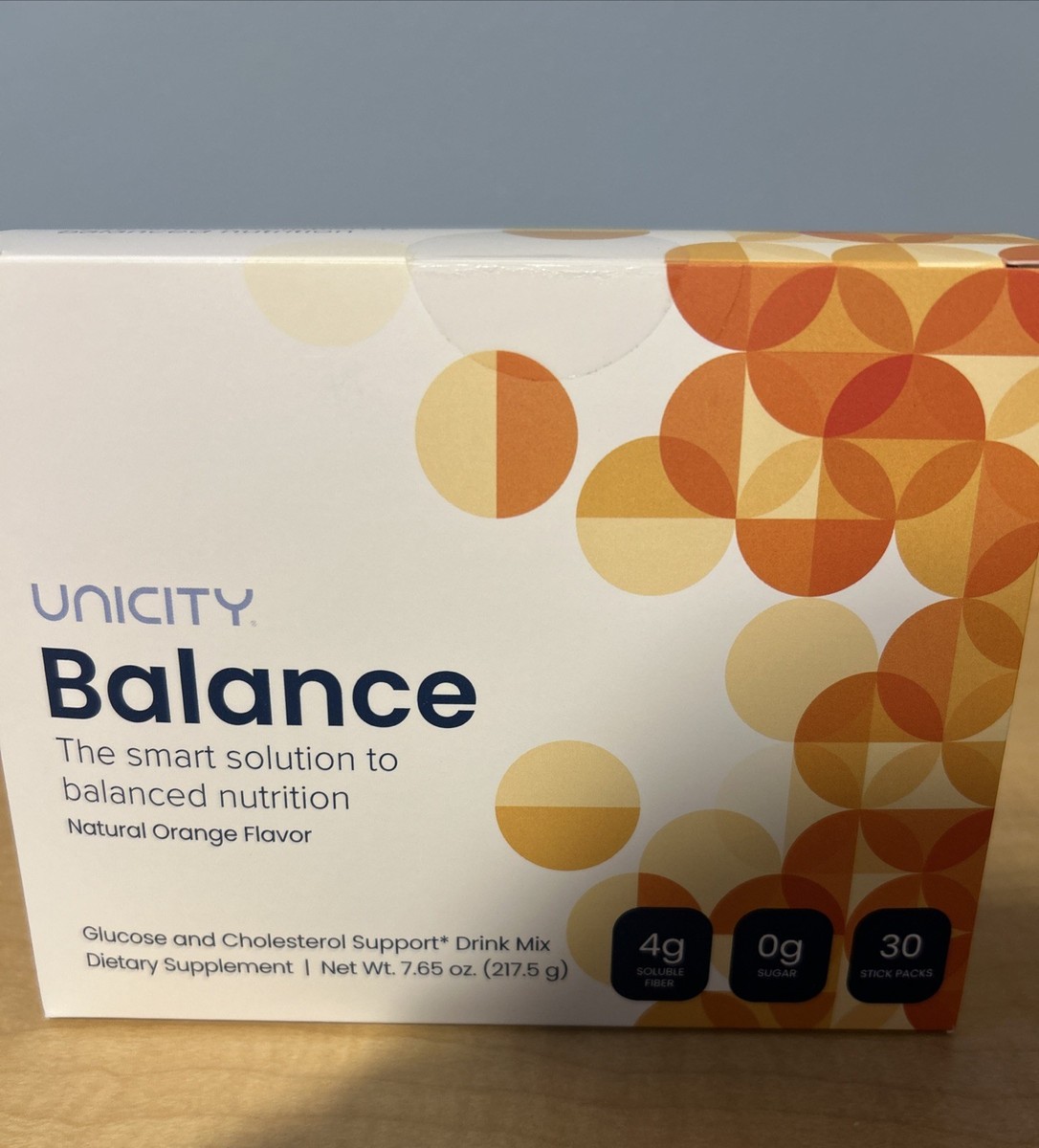 Unicity Balance Dietary Supplement NATURAL ORANGE, 30 Stick Packs
