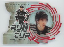 2023-24 Upper Deck Black Diamond Run for the Cup Luke Hughes RC 95/99 #RUN-LH