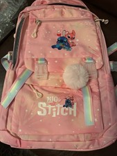 Schulrucksack Rosa/Regenbogen,47cm,Stitch Bed...