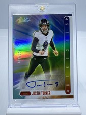2024 Panini Absolute - Spectrum Signatures Justin Tucker #SS-JTR /199 (AU)