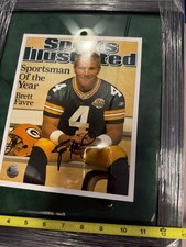 Brett Favre: SI Sportsman Of The Year, Prof Matted/Framed 13? X 16? Signed w/COA