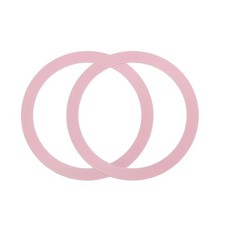 2Pcs Magnetic Adapter Ring, Magnetic Wireless Charger Conversion Kit, Pink