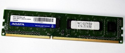 8 GB DDR3-RAM 240-pin PC3-12800U non-ECC  'Adata AD3U1600W8G11-B'