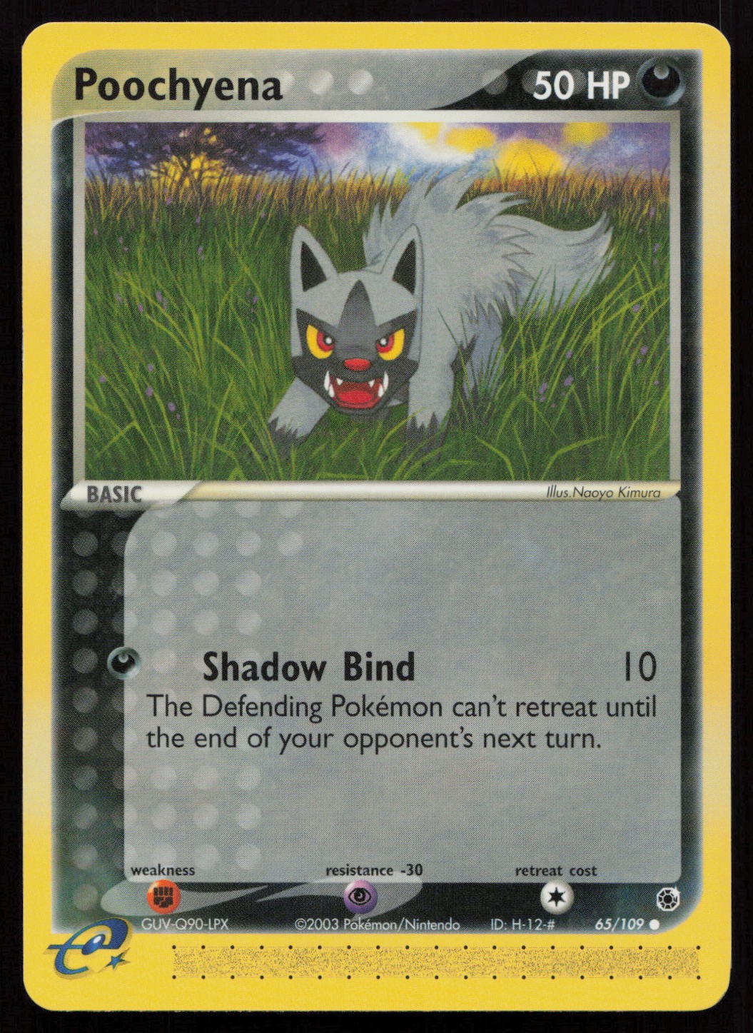 POOCHYENA 65/109 COMMON RUBY & SAPPHIRE POKEMON NM/M