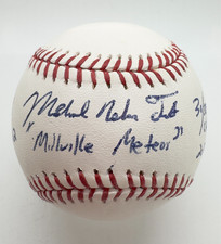 Mike Trout Signed Baseball Full Name 2012 ROY 30/30 Steiner MLB