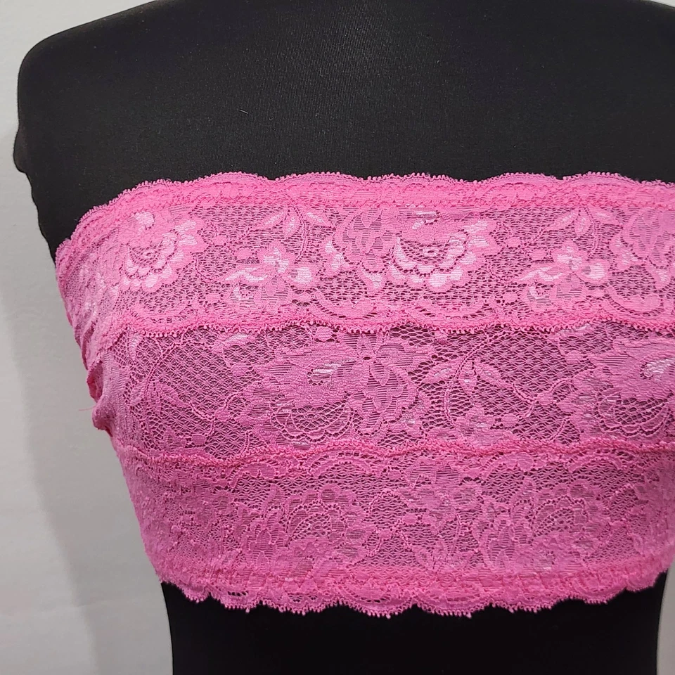 Cosabella Never Say Never Flirtie Bandeau Bra Rani Pink Women's Size S - Imagem 3 de 4