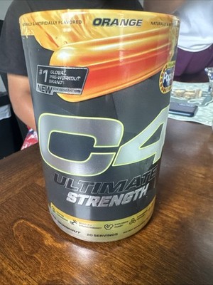 C4 Ultimate Strength Pre-Workout - Orange Popsicle (20 Servings) (1 Container)