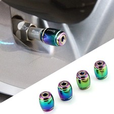 4x Locking Tire Air Valve Stem Caps Anti Theft Design Wheel Valve Stem Cover