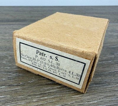 Original WW2 German Cardboard box MG 34 42 K98 Mauser Ammo WWII