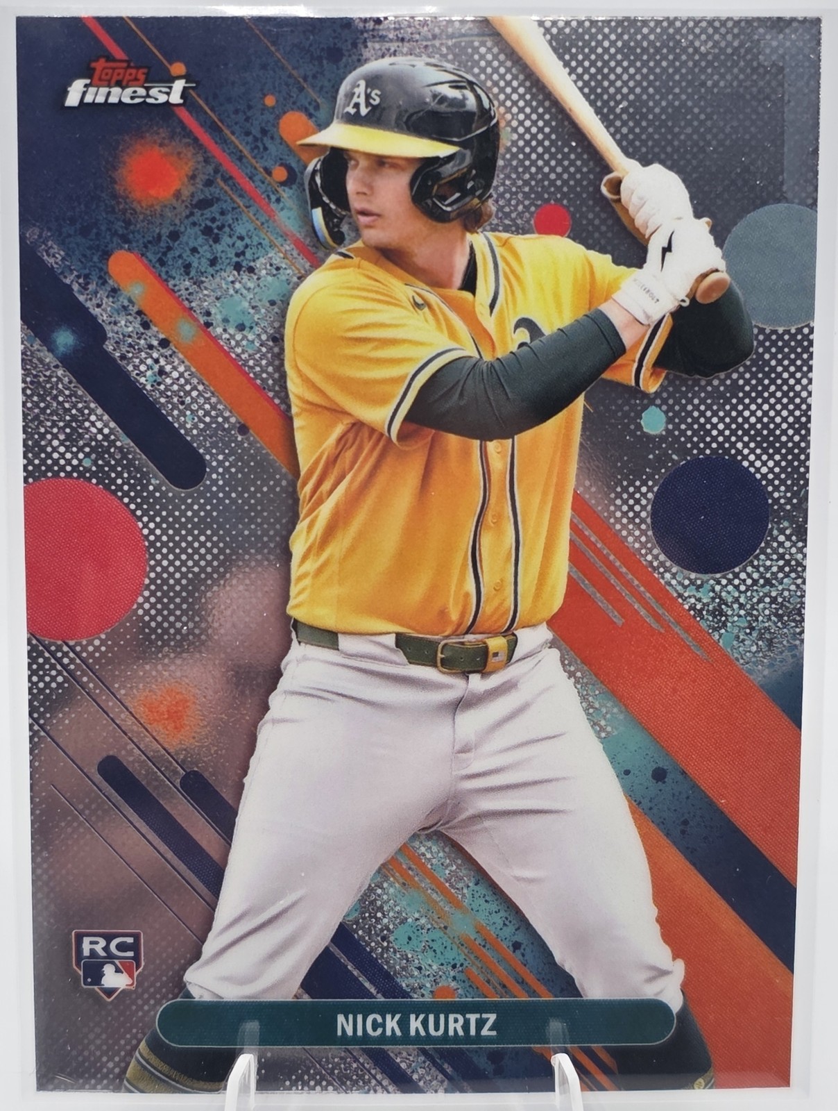 2025 Topps Finest Nick Kurtz #10 Common Refractor RC Athletics
