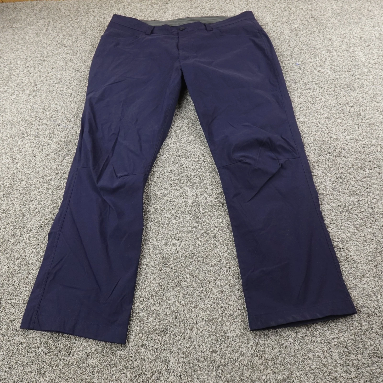 Eddie Bauer Pants Mens 40X30 Blue Tech Performance Hiking Outdoor Nylon Stretch