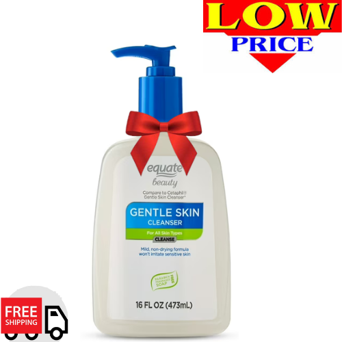 Equate Gentle Skin Cleanser for All Skin Types, Fragrance Free, 16 fl oz