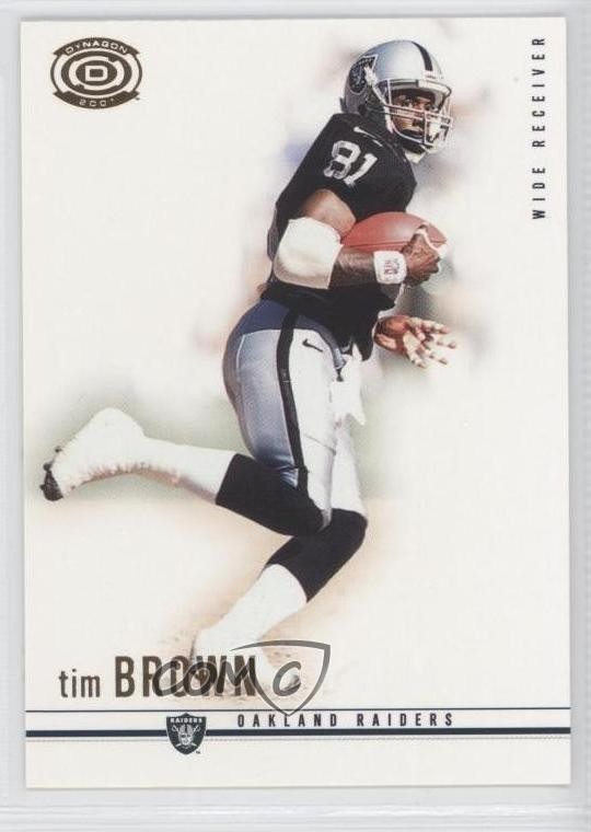 2001 Pacific Dynagon Retail Tim Brown #67 HOF 4k8