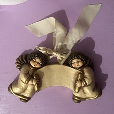 Thun,formella Con Angeli E Pergamena ,scatola Originale , Cm26x14