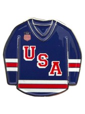 USA Hockey Blue Jersey Pin