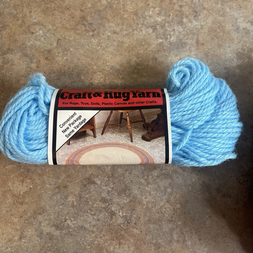 Lot Of 4 Skeins Aunt Lydia's Craft & Rug Yarn Different Blues/greens 3 Ply 60 Yd - Image 2 of 4