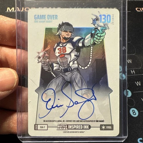 2026 Bo Jackson Battle Arena GAME OVER ERIC GAGNE #EGA-7 Inspired Ink Steel Auto