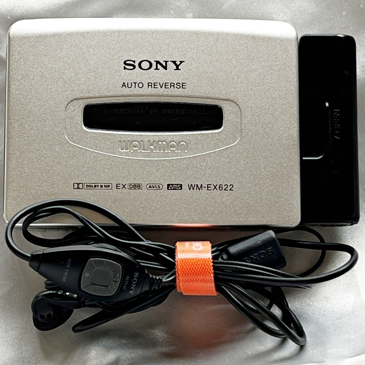 SONY WM-EX622 1994 Walkman W/Accessories Cassette Player Made in