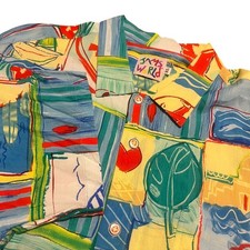 NWT Jams World Mens Extra Large XL Rayon Button Up Shirt Tropical Beach Vacation