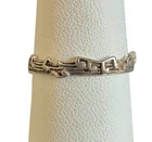 Vtg Sterling Silver Music Notes Lover Musician Dainty Stacking Band Ring Sz 8.5