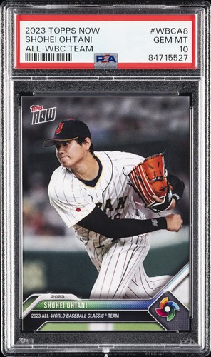 2023 TOPPS NOW ALL-WBC TEAM #WBCA8 SHOHEI OHTANI PSA 10