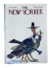 The New Yorker Magazine November 27, 1965 Thanksgiving Turkey Cover Frank Modell
