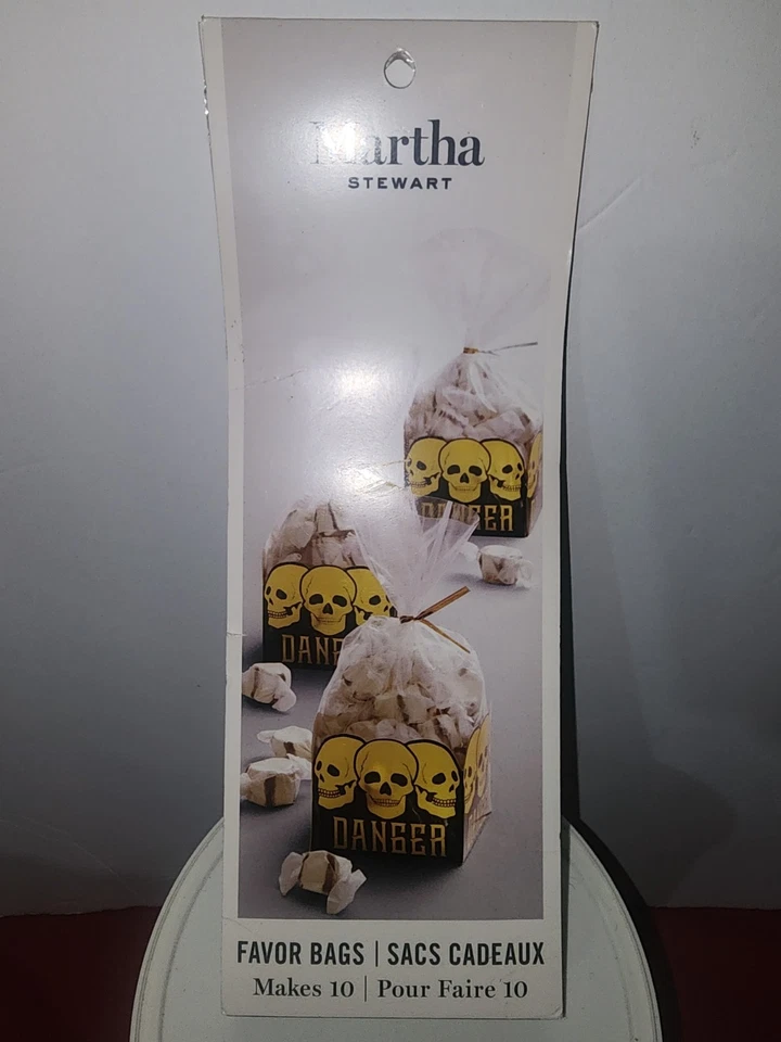 Bolsas de golosinas de Halloween calaveras tema de peligro 20 bolsas bolsas de regalo de Martha Stewart Foto 2 de 2