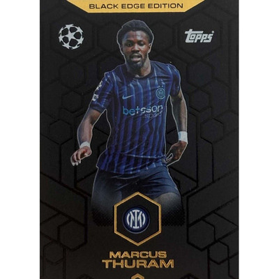 Match Attax Champions League 2025/26 BE9 - Marcus Thuram - Black Edge Edition