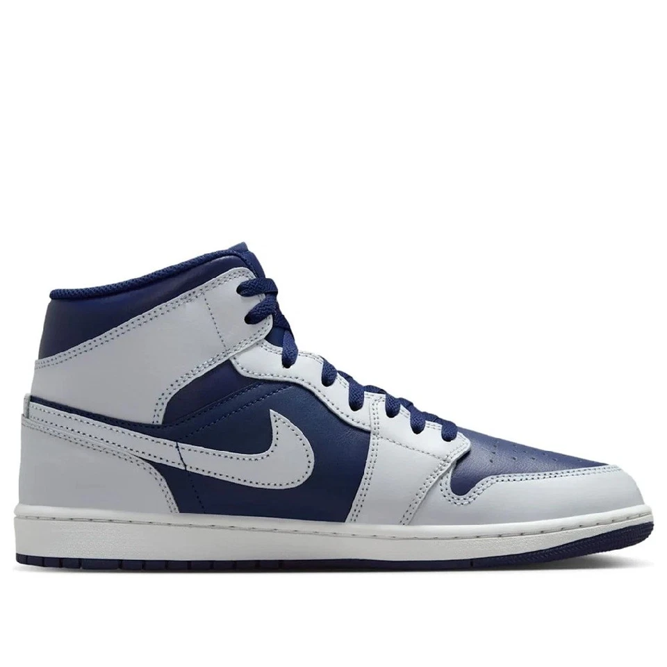 Men's Jordan 1 Mid Blue Void/Pure Platinum (DQ8426 403) - Image 2 of 4