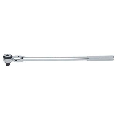 Proto J5457F 1/2in Drive Round Head Flex Ratchet Full Polish Knurled Grip
