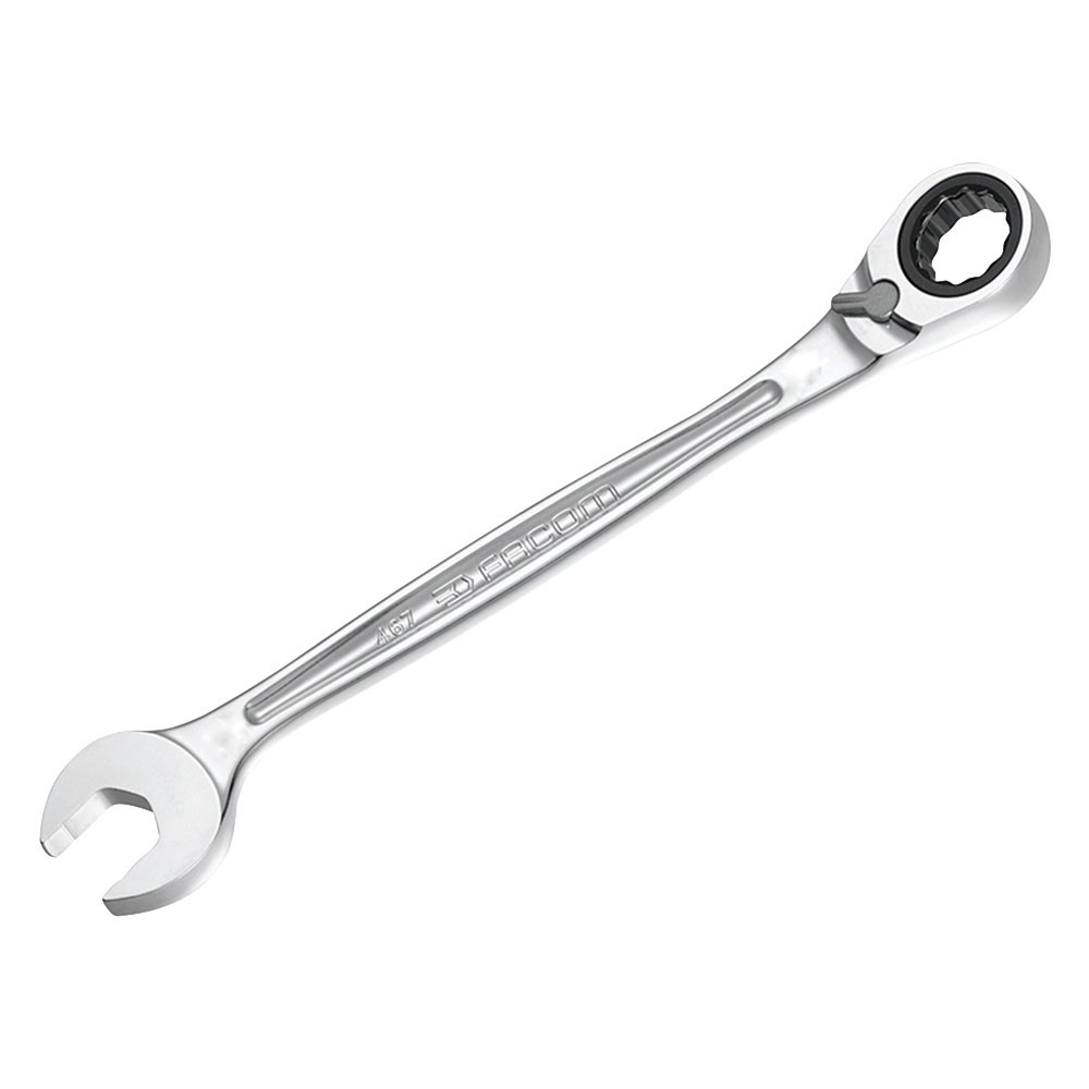 Facom Anti Slip Combination Ratcheting Spanner 17mm