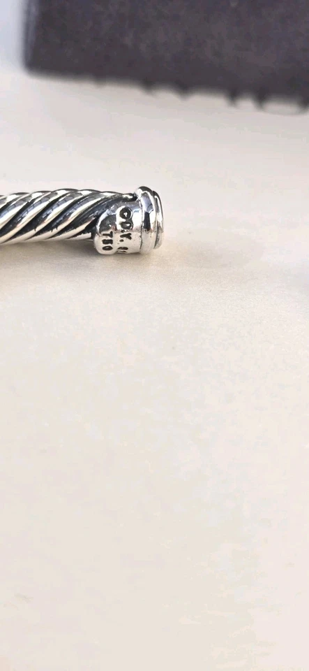 Previously-owned David Yurman Noblesse Diamond /Sterling/Yellow Gold/MEDIUM  - Image 4 of 4