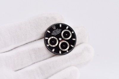Factory Rolex Daytona Dial   Black with Green Lume   Fits Ref. 116520