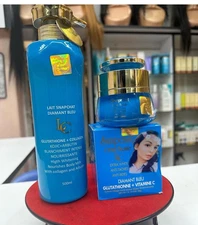 2pcs. Snapchat Diamant blue Body lotion 500ml  & Whitening Face Cream 50ml .👌