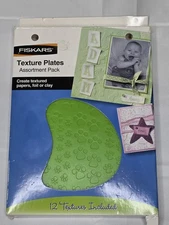 Fiskars Texture Embossing Plate Assortment 12-5686 6 Double Sided Plates 