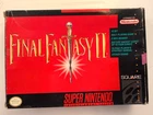 BOXED Final Fantasy II 2 Super Nintendo SNES Authentic  Box, Manual