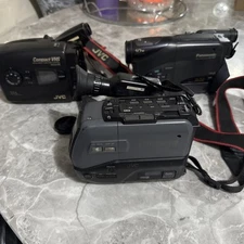 Camcorder Bundle Jvc Panasonic Joblot x3 Props Untested Vintage
